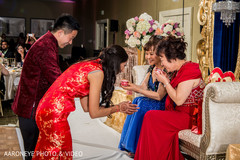 Indian bride and groom at their wedding reception Indian bride and groom at their wedding reception