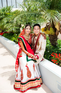 Indian wedding first look scene Indian wedding first look scene