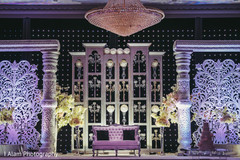 Over the top indian wedding reception stage decor