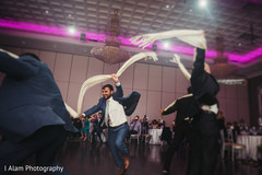 Indian wedding reception performance