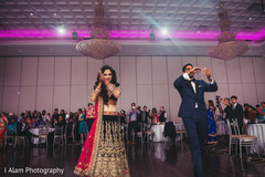 Vibrant indian couple dancing