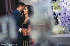 Enchanting indian couple having their first dance