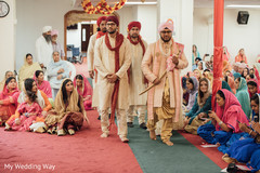 Indian groom's entrance to wedding ceremony Indian groom's entrance to wedding ceremony