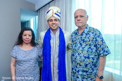Indian groom with parents photography Indian groom with parents photography