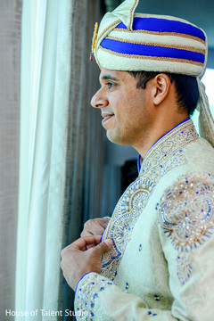Indian groom getting ready capture Indian groom getting ready capture