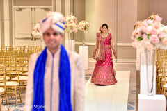 Indian bride and groom first look photography Indian bride and groom first look photography