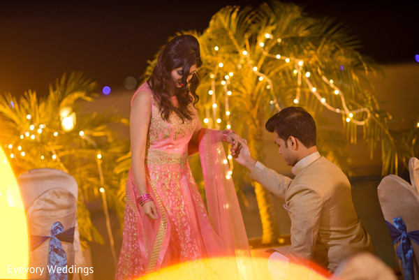 Utterly romantic indian engagement photo session