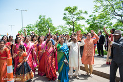 Vivacious baraat scene. Vivacious baraat scene.