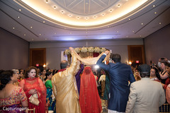 Bridal entry under a phoolon Ki chaadar. Bridal entry under a phoolon Ki chaadar.