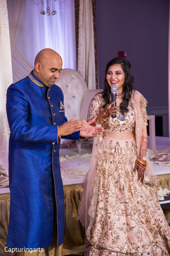 Indian bride giving her speech Indian bride giving her speech