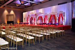 Indian wedding ceremony grand stage.