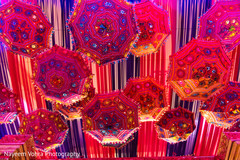 Upside down umbrellas as sangeet decor. Upside down umbrellas as sangeet decor.