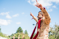 Indian groom during baraat celebration Indian groom during baraat celebration