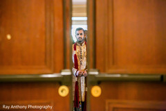 Indian groom making his entrance to wedding ceremony Indian groom making his entrance to wedding ceremony