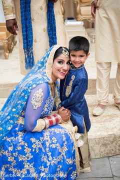 Indian bride and ring bearer boy. Indian bride and ring bearer boy.