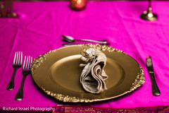 Golden and pink themed table decor Golden and pink themed table decor