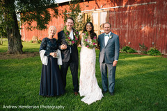 Beautiful Indian fusion wedding family portrait. Beautiful Indian fusion wedding family portrait.