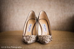 Indian bride sparkly shoes. Indian bride sparkly shoes.