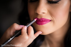Indian bride makeup final touch ups. Indian bride makeup final touch ups.