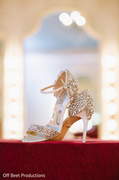 Glamorous Indian bridal shoes.