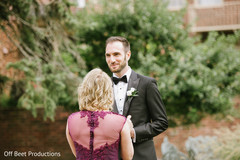 Groom waiting for the bride.