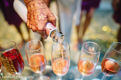 Personalized indian bridal party champagne glasses Personalized indian bridal party champagne glasses