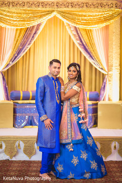Perfect royal blue sangeet fashion Perfect royal blue sangeet fashion