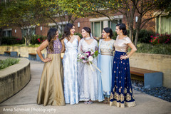 Beautiful mismatch Indian bridesmaids. Beautiful mismatch Indian bridesmaids.