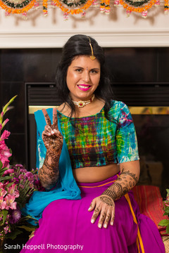 Indian bride posing for photo shoot Indian bride posing for photo shoot
