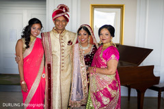 Adorable Indian bride's family portrait. Adorable Indian bride's family portrait.