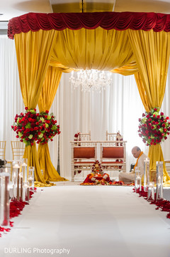 Vibrant Indian wedding ceremony decor. Vibrant Indian wedding ceremony decor.