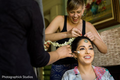 Indian bride getting ready capture Indian bride getting ready capture