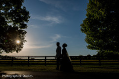 Dazzling indian bride and groom's silhouette photography Dazzling indian bride and groom's silhouette photography
