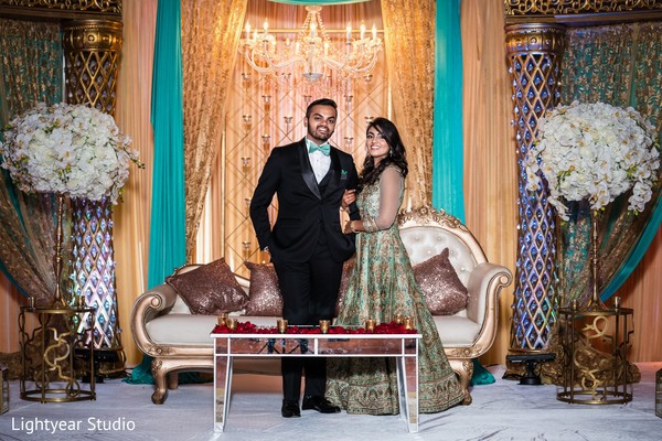 Indian lovebirds wedding reception photo shoot
