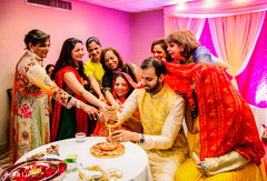 Indian lovebird's pre-wedding ritual Indian lovebird's pre-wedding ritual