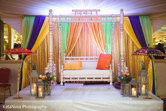 Colorful mehndi night stage. Colorful mehndi night stage.