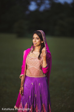 Colored Indian bridal style. Colored Indian bridal style.