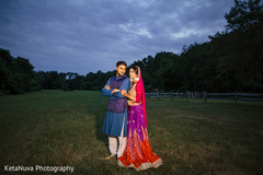 Indian Wedding picture in a field. Indian Wedding picture in a field.
