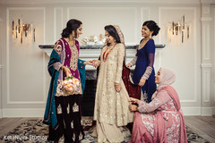Graceful Indian bride and bridesmaids. pakistani bride,bridesmaids,getting ready
