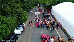 Indian wedding procession. Indian wedding procession.