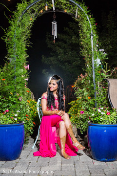 Indian bride posing for photo shoot Indian bride posing for photo shoot
