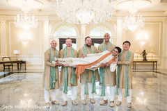 Indian groom with groomsmen fun moment Indian groom with groomsmen fun moment