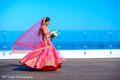 By the beach indian bride's photo session