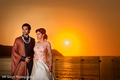 Indian couple by the beach