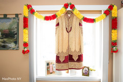 Cream and red wedding sherwani. Cream and red wedding sherwani.