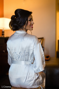 Adorable indian bride getting ready Adorable indian bride getting ready