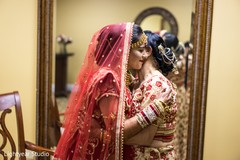 Indian bride tender moment. Indian bride tender moment.