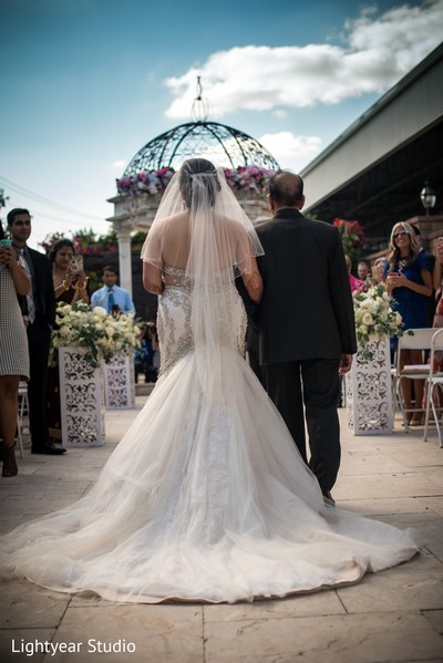Ecstatic Indian bride entry.