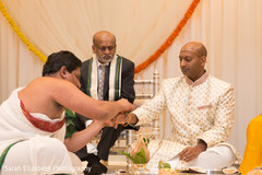Indian groom at the wedding ceremony. Indian groom at the wedding ceremony.
