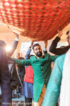 Indian groom during sangeet Indian groom during sangeet